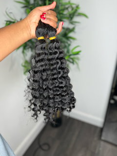 Human hair bulk for boho curls