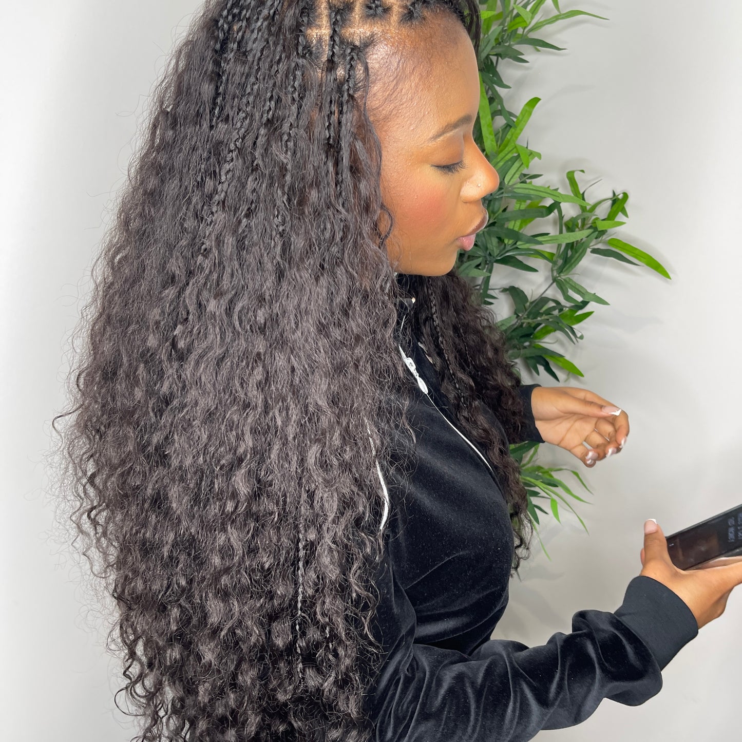 Human hair bulk for braiding