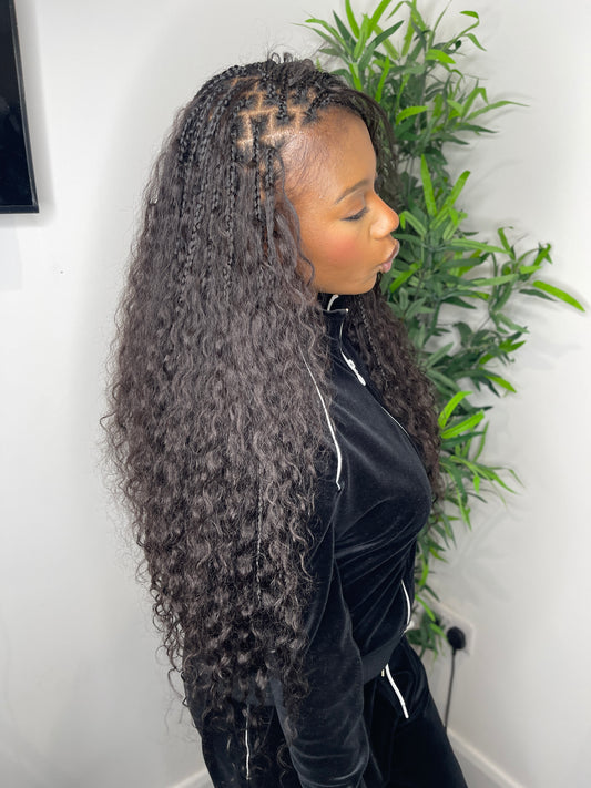 Human hair bulk for braiding