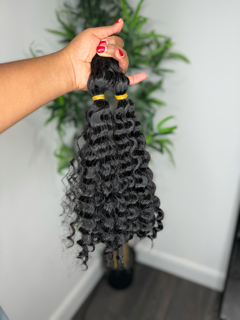 Human hair bulk for boho curls