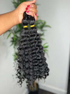 Human hair bulk for boho curls